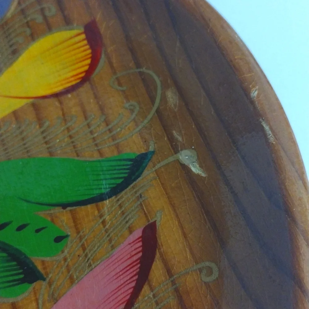 Hand Painted Wooden Bowl